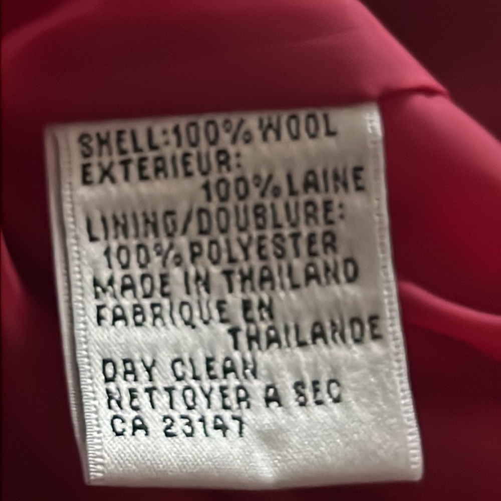 Talbots Red Blazer With Notched Lapel And Structu… - image 8